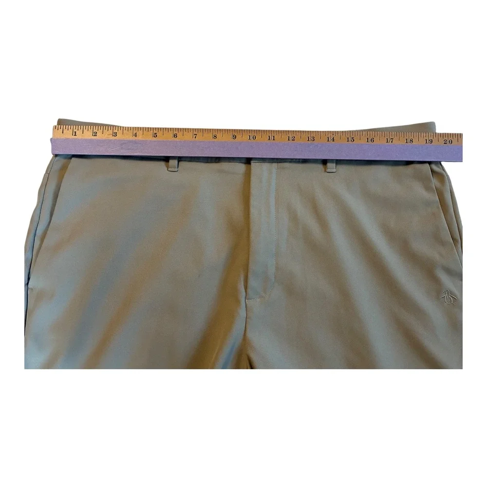 Penguin Golf Shorts Mens 38 Beige Flat Front Casual Classic Fit Lightweight‎